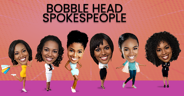 Black Female BobbleHead Characters
