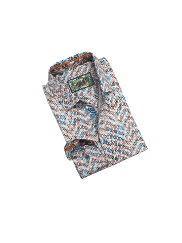 Franco Negretti dress shirt, high-quality fabrics and unique collar and cuff options