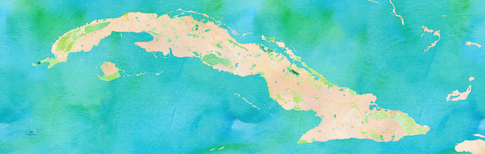 Cuba Map Scarf