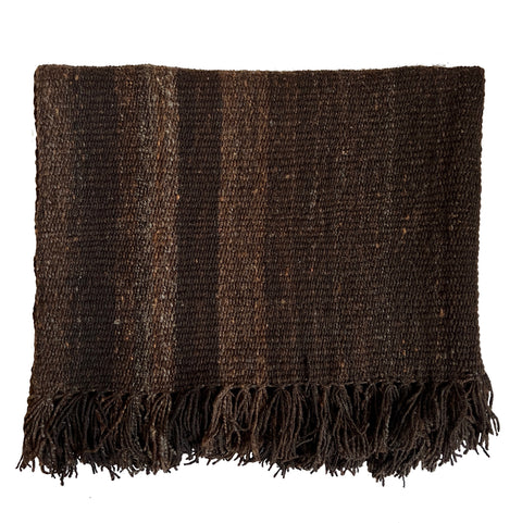 PONCHO Bumpy Brown / Black - Le Menhir