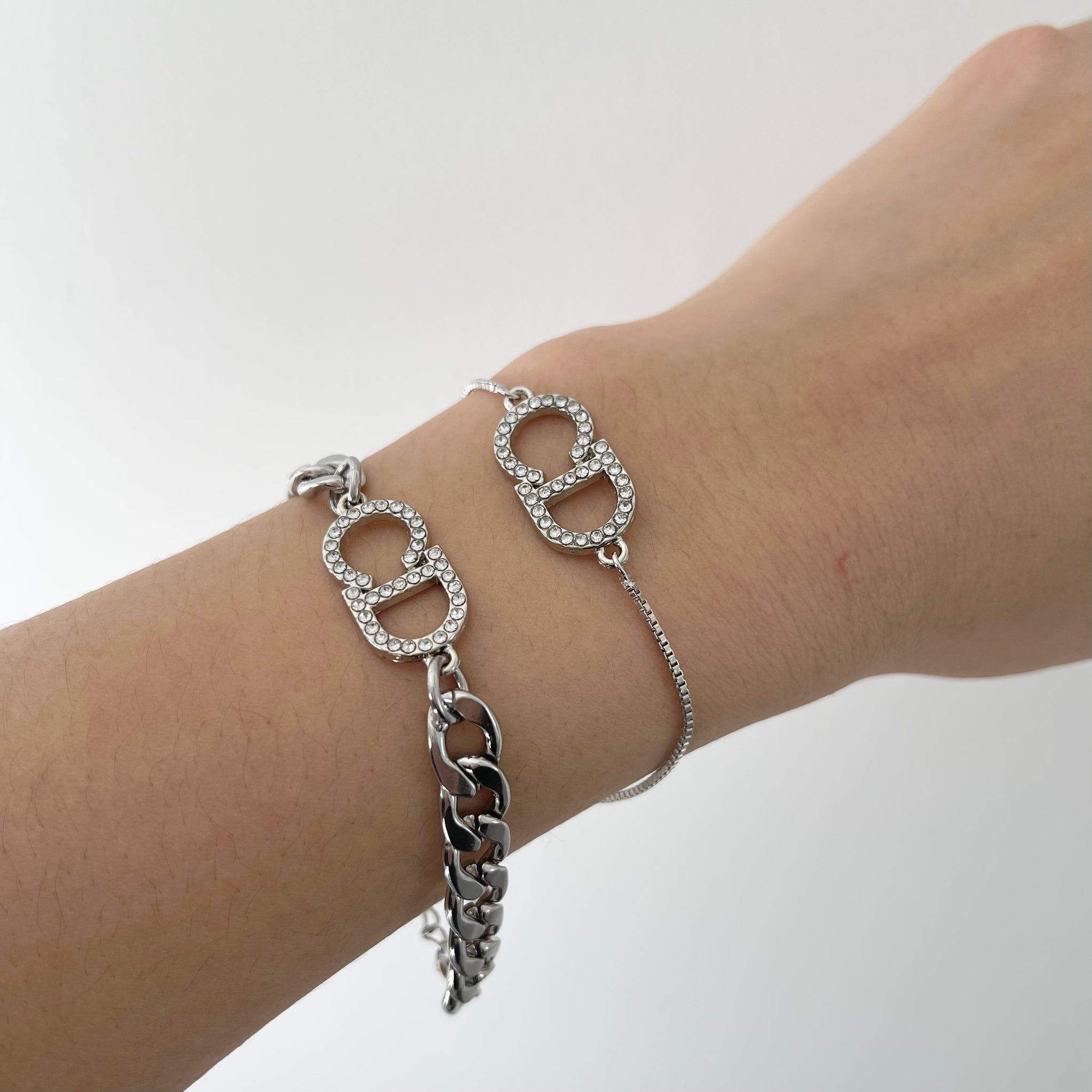 silver cd bracelet