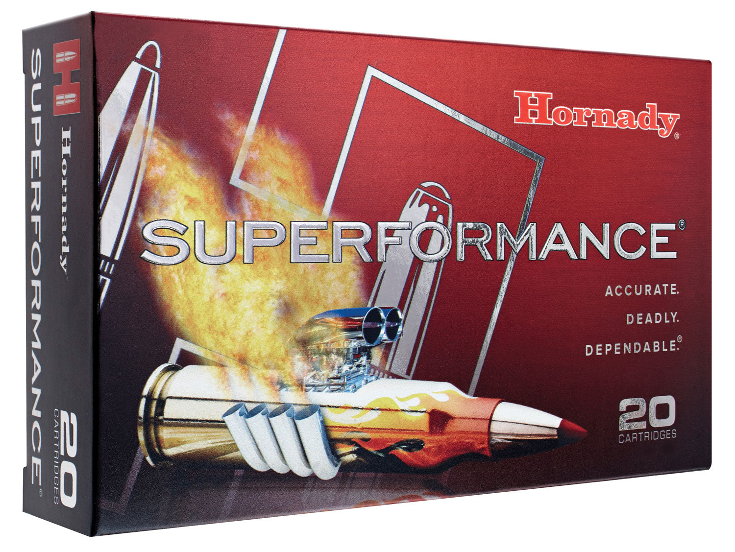 Hornady 81183 Superformance 30-06Springfield 180gr Super Shock Tip 20 Per Box/10 Case