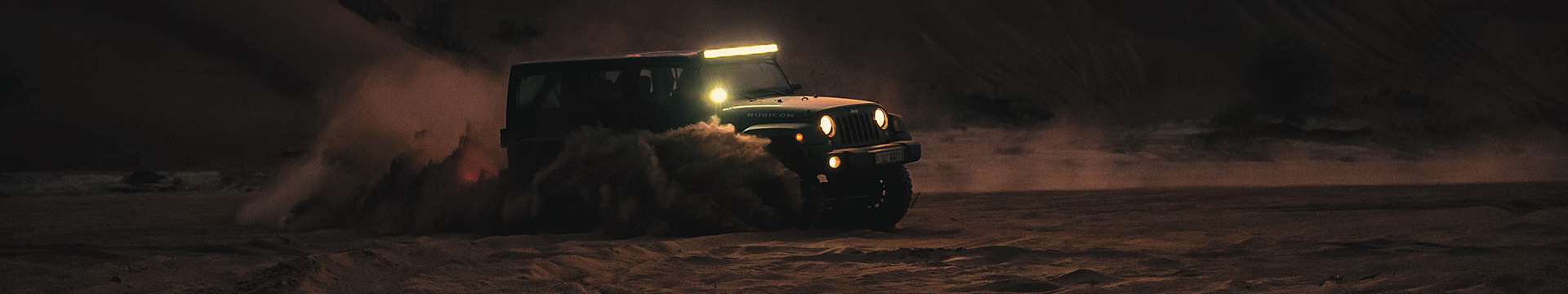 Jeep in Sand