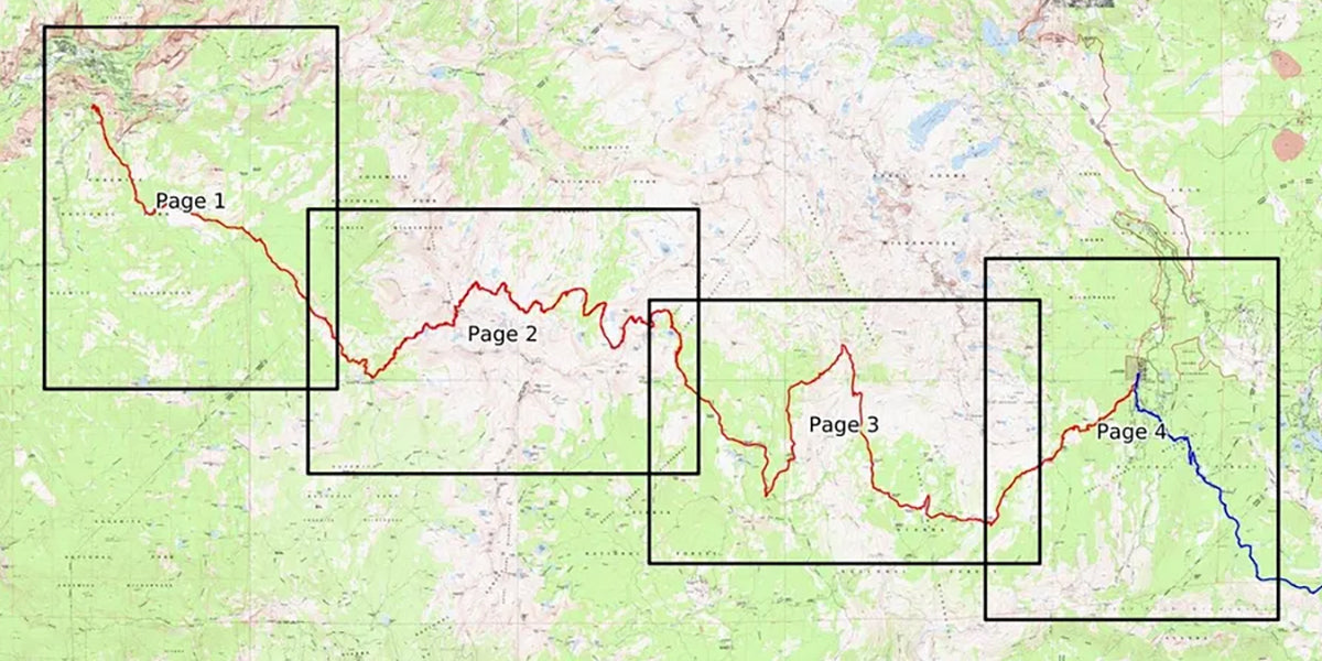 John Muir trail map