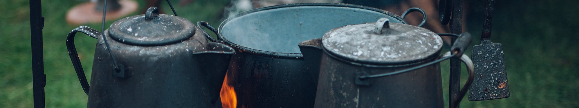 Boiling Water over Campfire