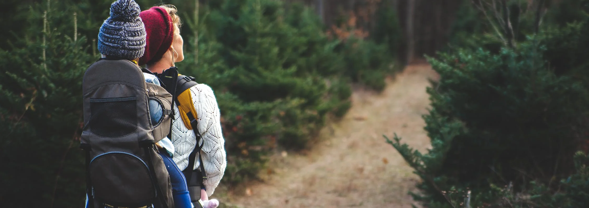 Mom and Toddler Go Hiking