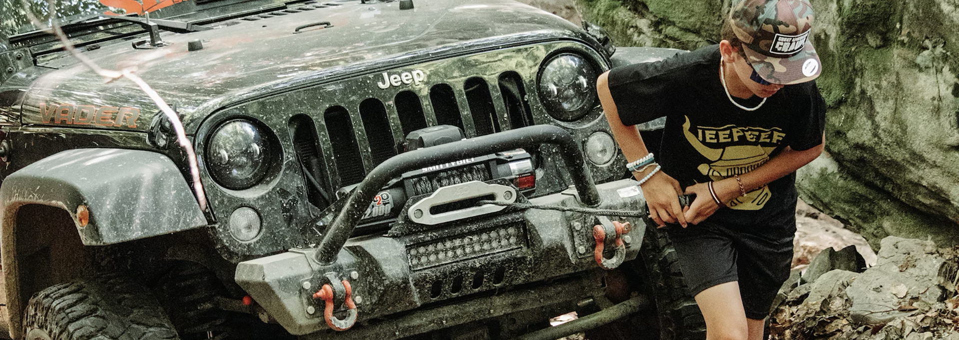 Off-Road Vehicle Using a Winch