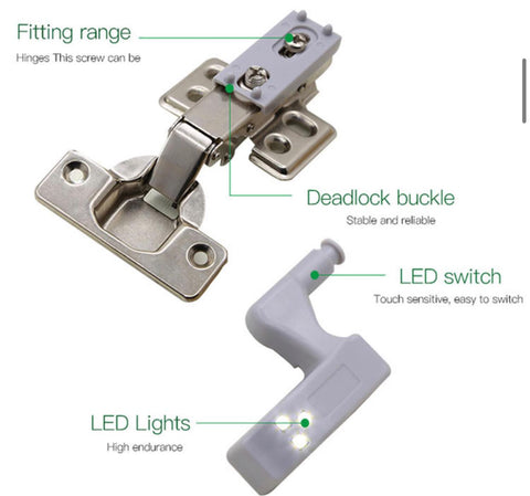 cabinet hinge touch light switch