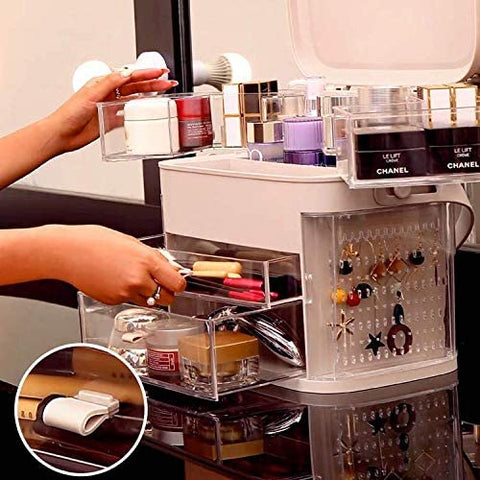 LED mirror & Cosmetic storage box – DarazUAE