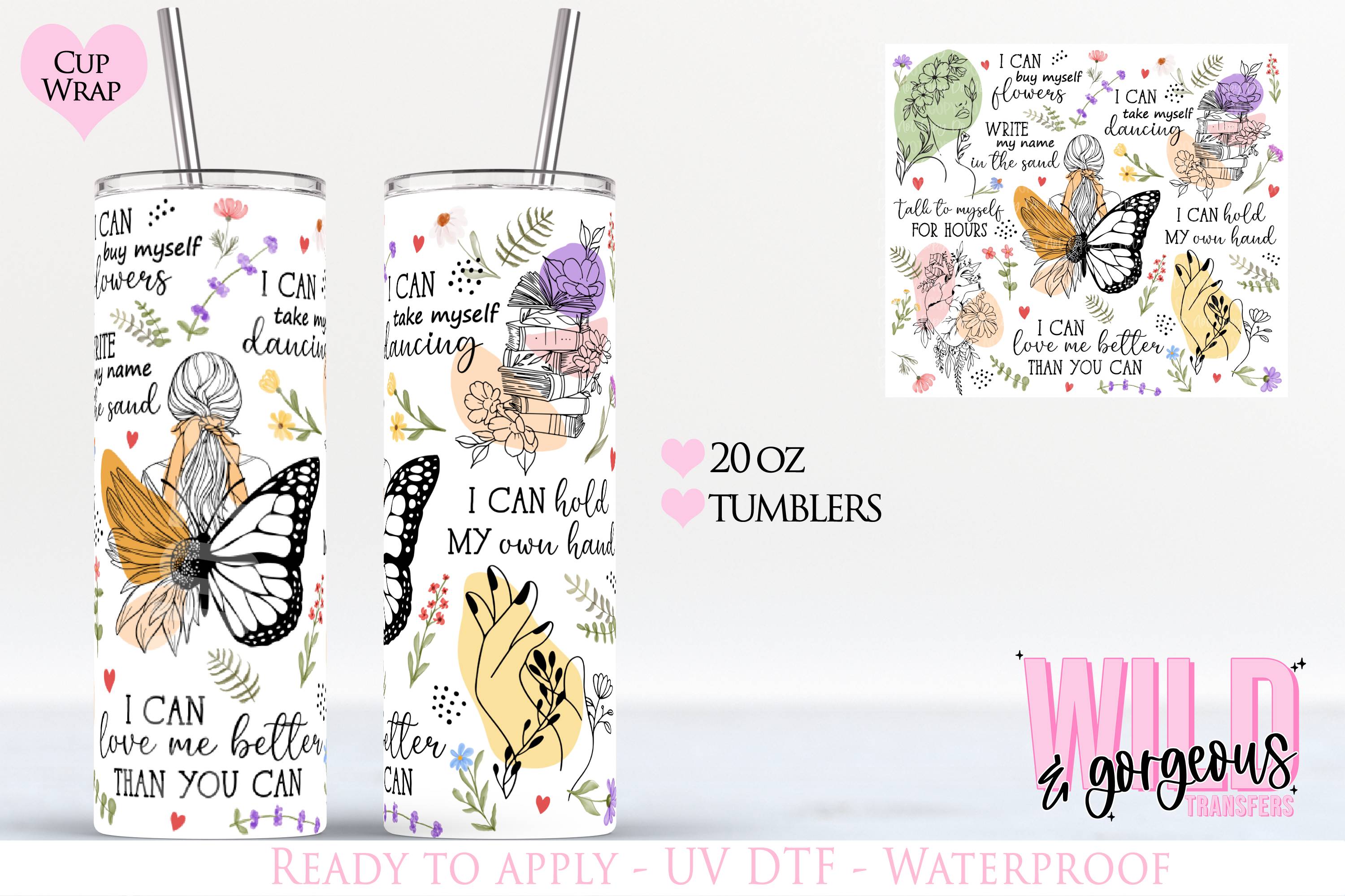 ALL UV DTF CUP WRAPS – Wild & Gorgeous Transfers