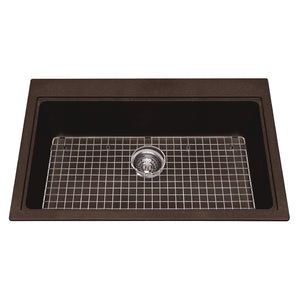 Granite Series  Drop In Single Bowl Granite Kitchen Sink KGSL2031-8 Sink Kindred Espresso  