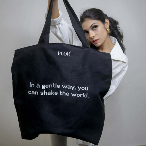 tote bag with quote