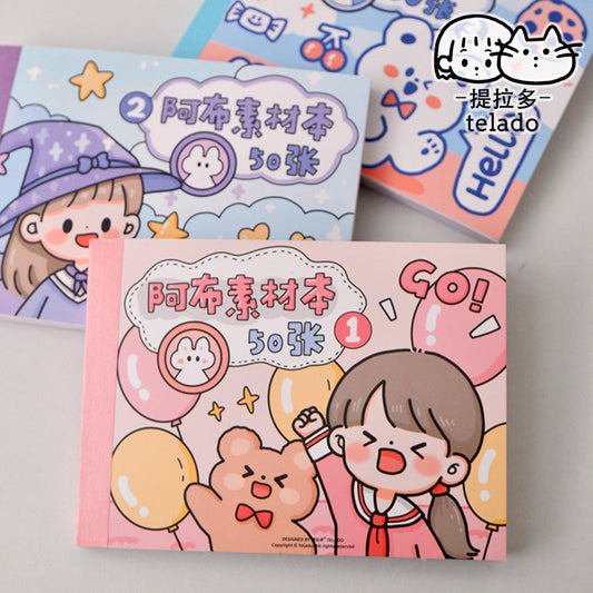 Book Stickers Girls, Girl Cute Sticker Book