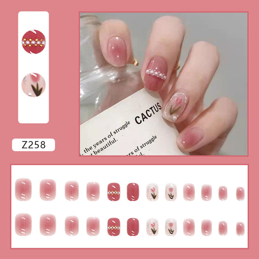 Try This Heart Nail Art With Pearls For V-Day -  Fashion Blog