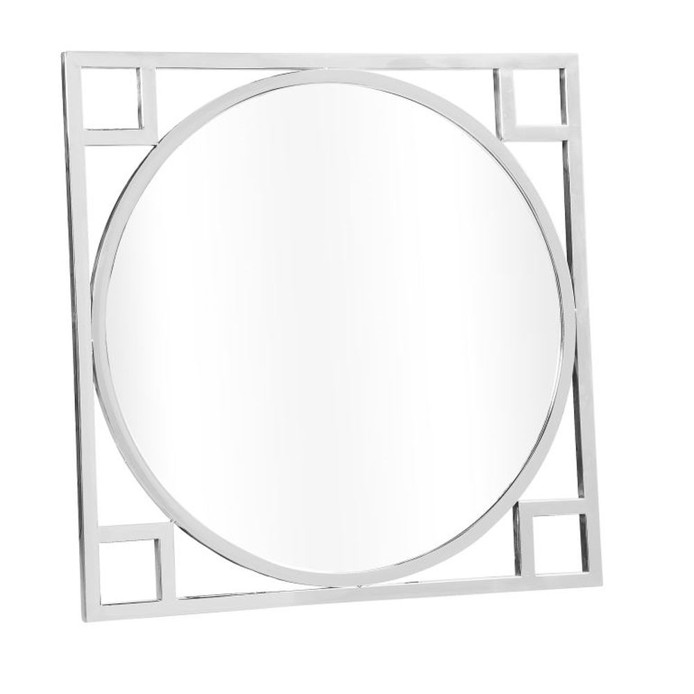 Espelho de parede  Prata Cristal Aço (70 x 2 x 70 cm)