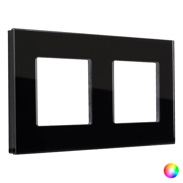 Quadro para Interruptor de Luz Ledkia 4470 Alumínio Cristal