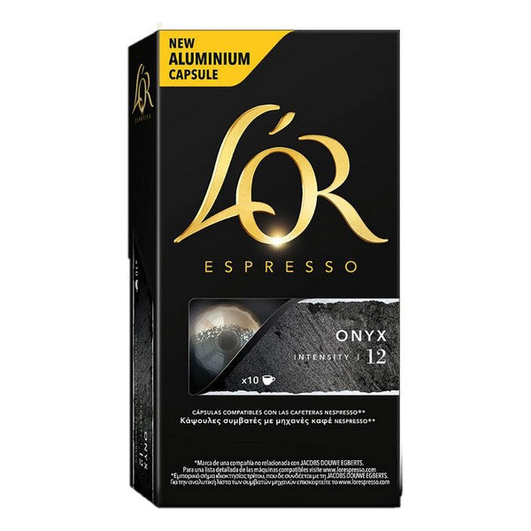 Cápsulas de café LOr Onyx 12 (10 uds)