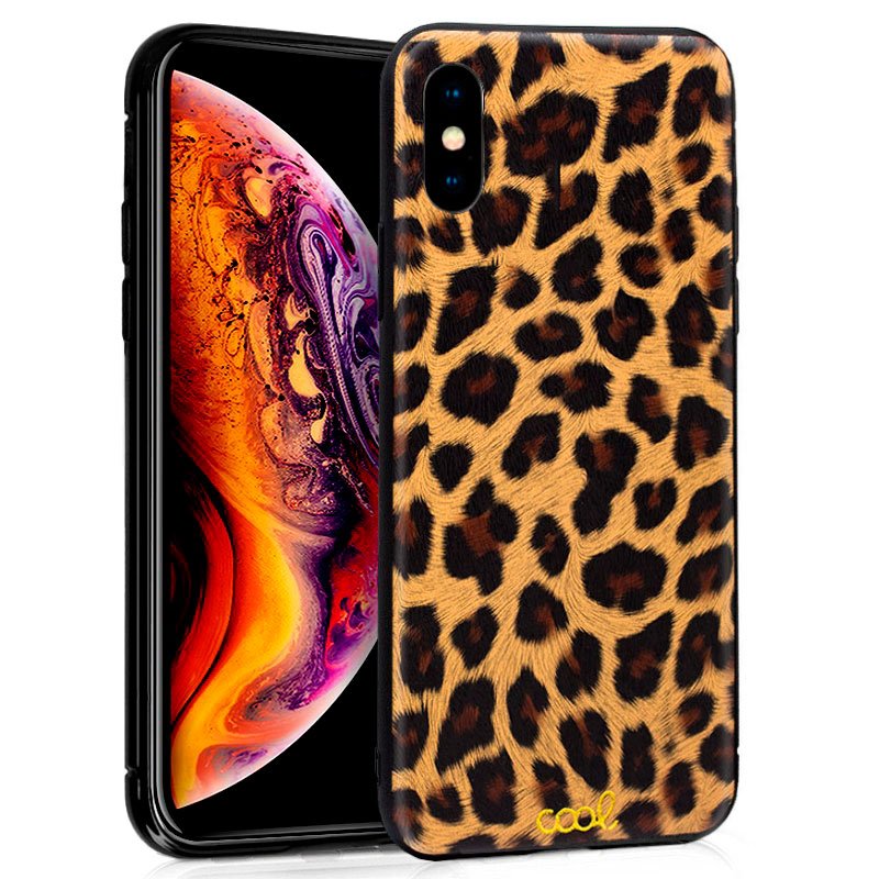 Carcasa  para iPhone XS Max Glitter Leopardo