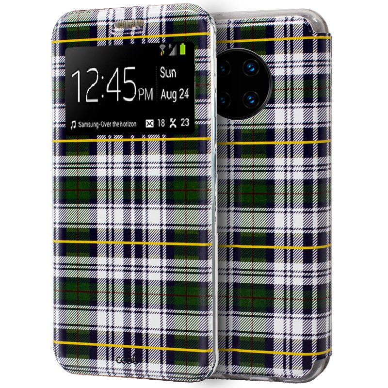 Funda  Flip Cover para Huawei Mate 30 Pro Dibujos Cuadros