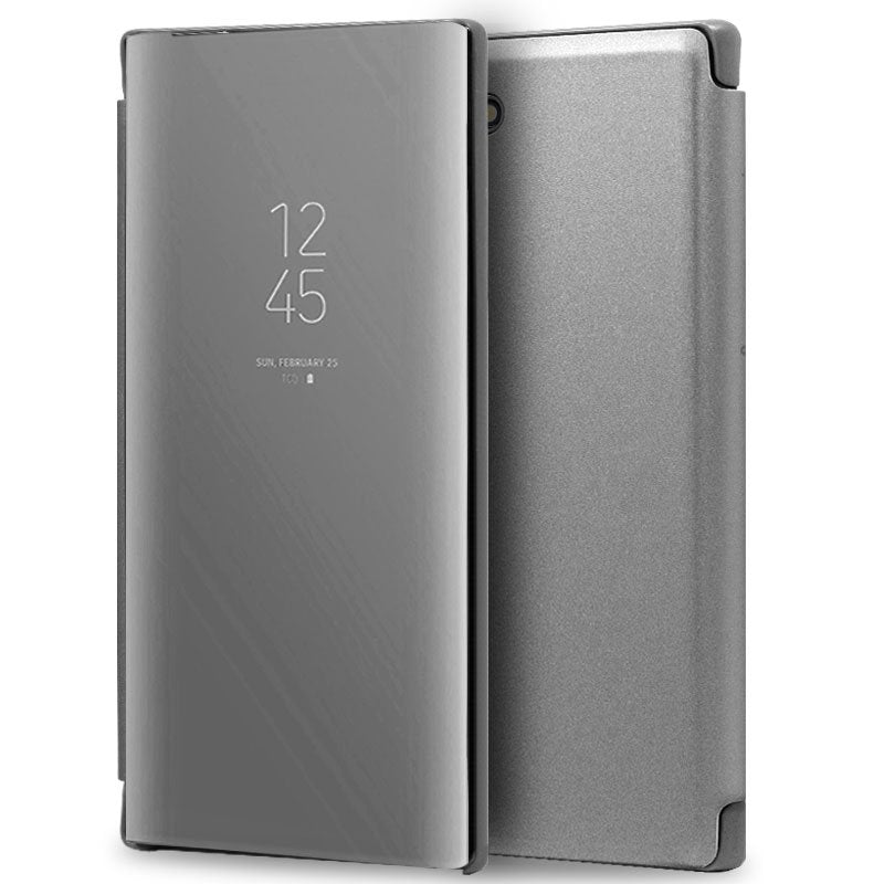 Funda  Flip Cover para Samsung N970 Galaxy Note 10 Clear View Plata