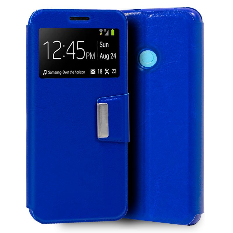 Funda  Flip Cover para Xiaomi Mi A2 Lite / 6 Pro Liso Azul