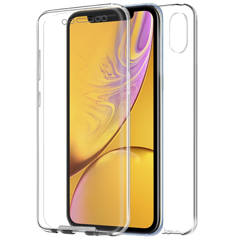 Funda  Silicona 3D para iPhone XR (Transparente Frontal + Trasera)