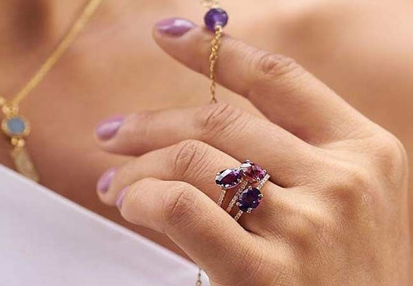 Sarah Michiko garnet ring