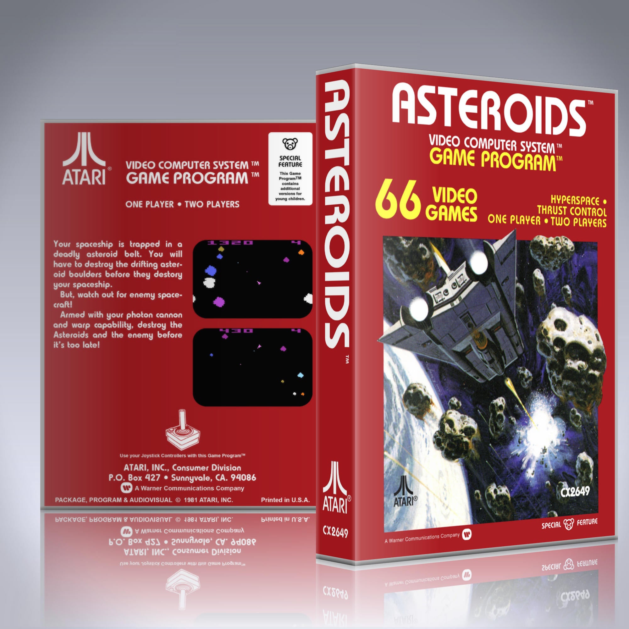Atari 2600 UCG - NO GAME - Asteroids