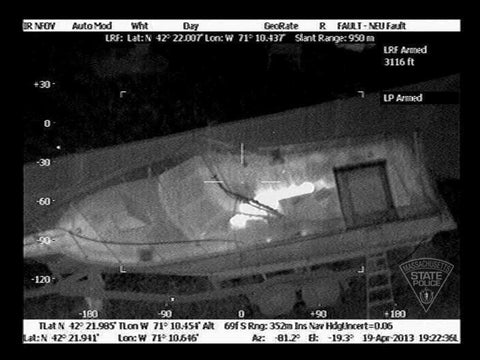 Dzhokar Tsarnaev was found hiding in a boat through a thermal camera.