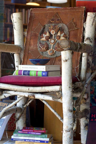 Birch Chair with Books