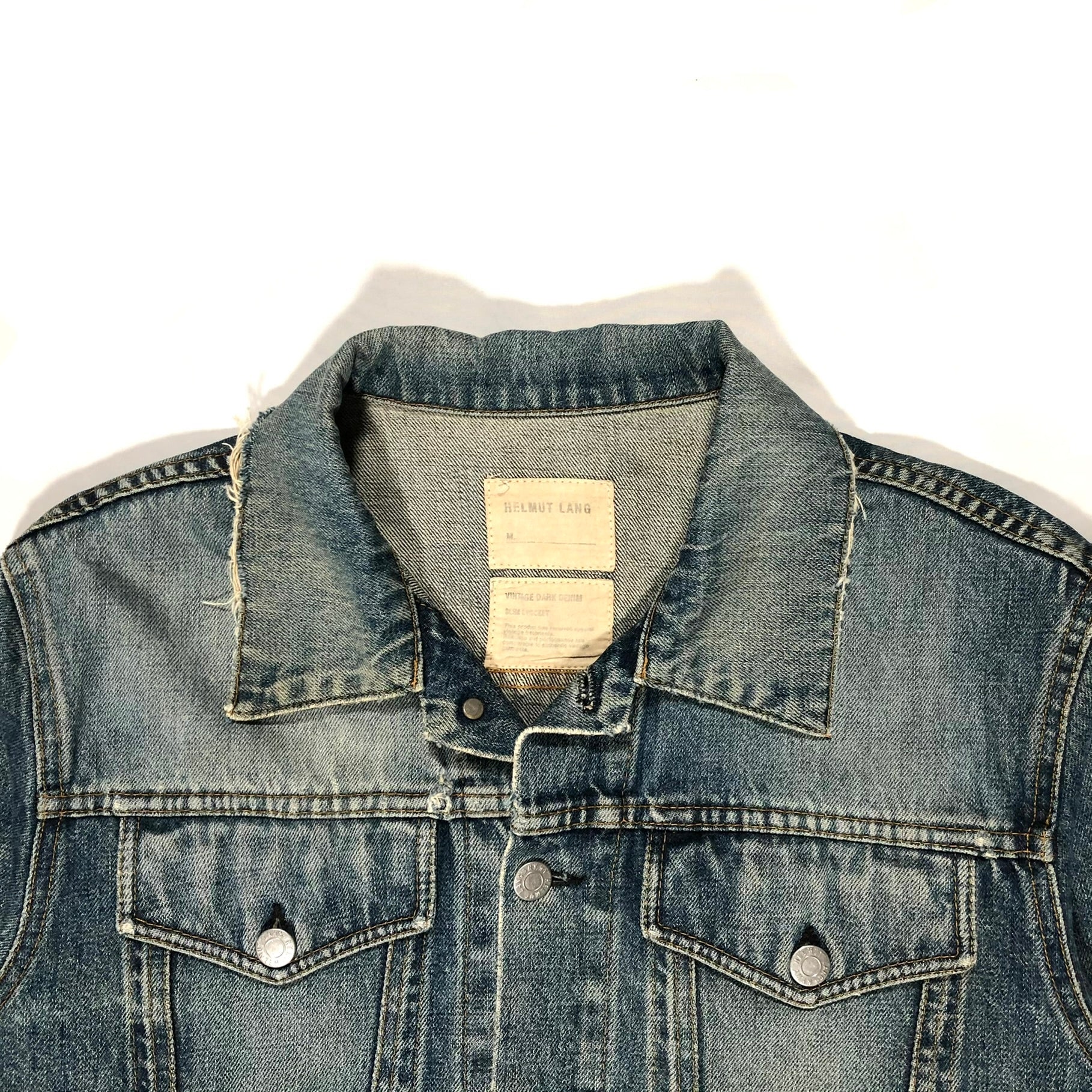 90s Helmut Lang 本人期 black denim jacket-