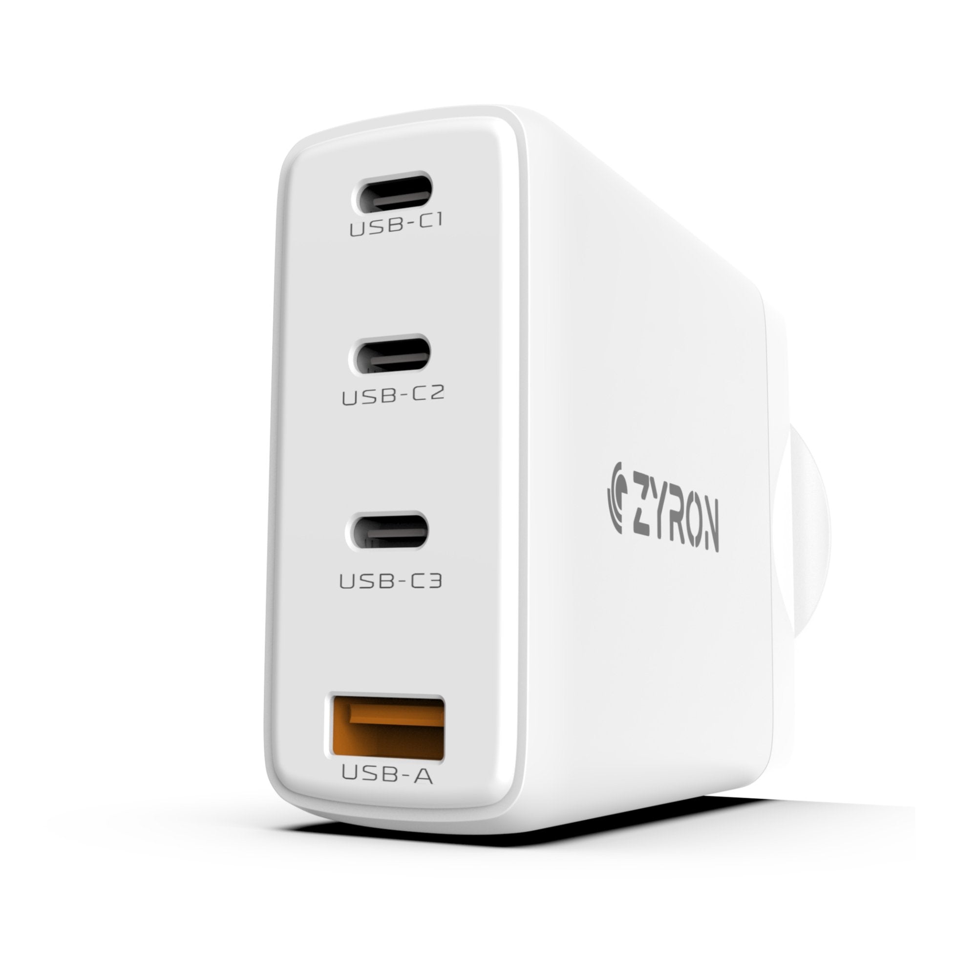 ZYRON 100W GaN Wall Charger  Fast USB C-Charger for Travel