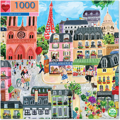 Paris In A Day 1000 Piece Rectangle Puzzle