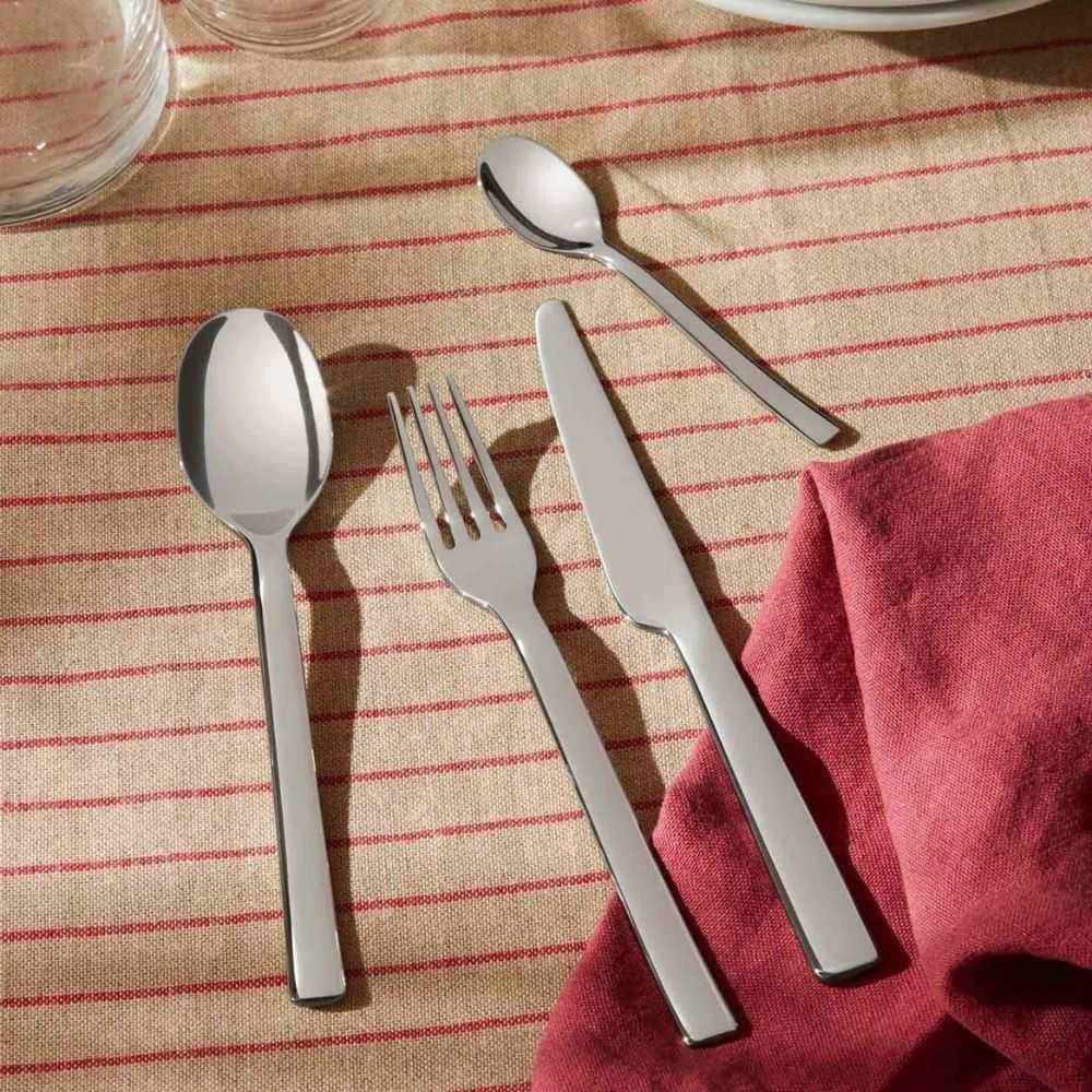 Alessi Ovale cutlery set 24 pieces in steel by Ronan & Erwan Bouroullec –  Shopdecor Europe