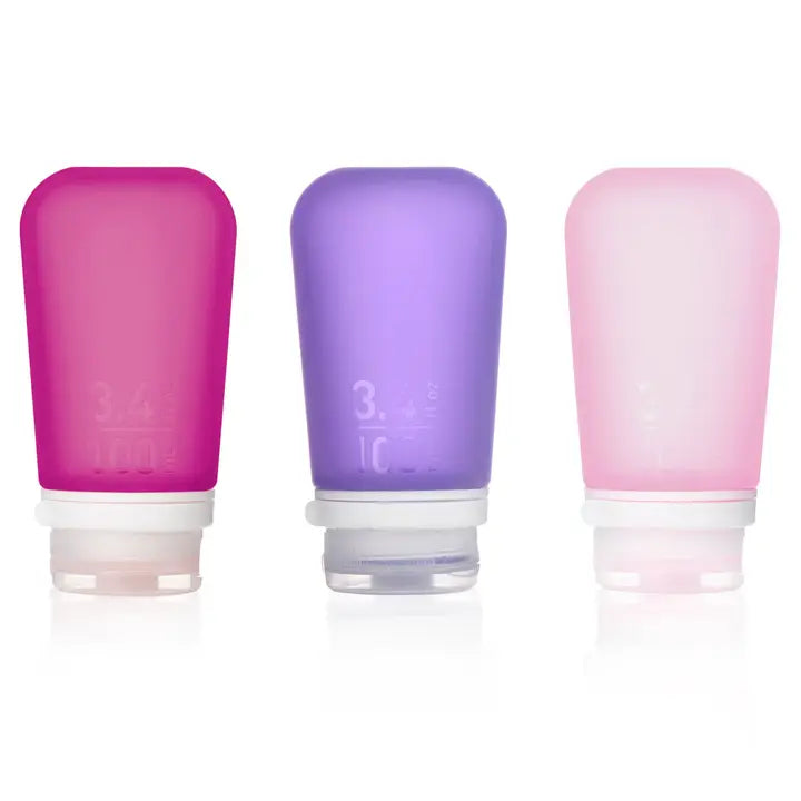Gotoob+ 3-Pack Refillable Silicone Travel Bottles - Large
