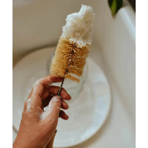 Bamboo Bottle Brush - Cotton Tip - Fulfilled Goods LLC - Bottle Washer Brush
