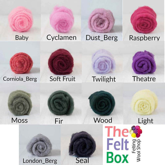 Rainbow Carded Needle Felting Wool Multicoloured Batt 7x 20g – The Felt Box
