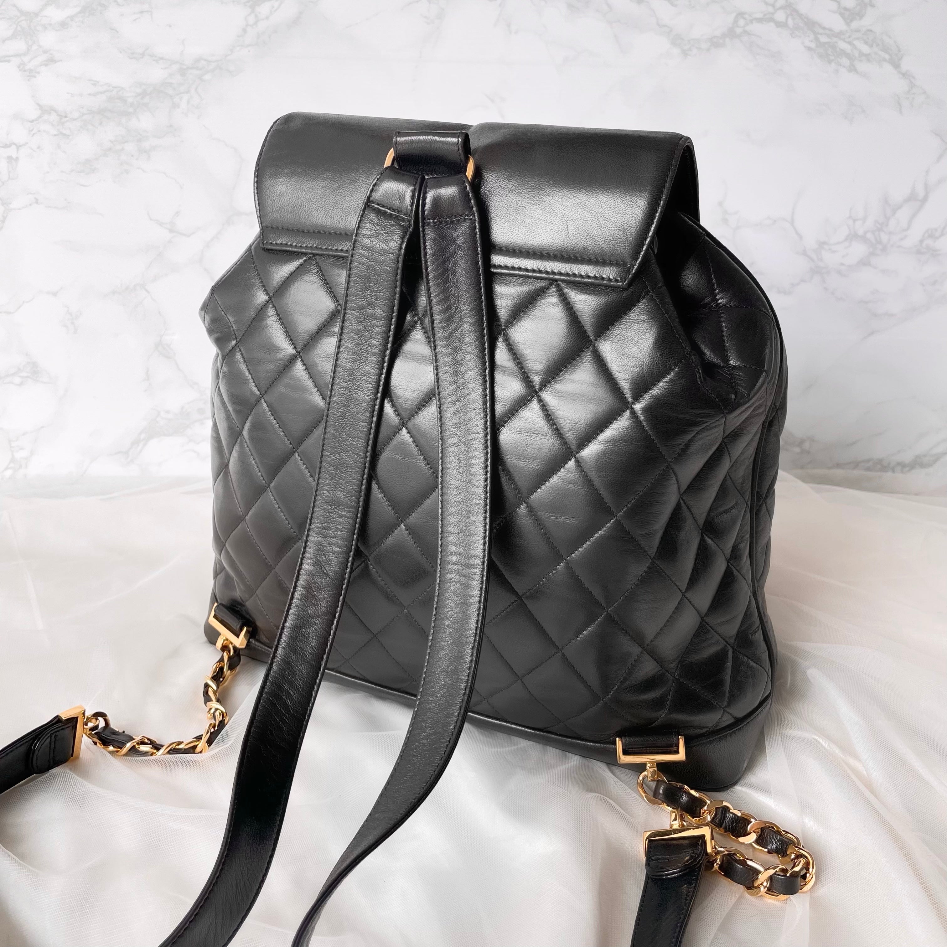 Chanel Vintage Black Caviar Backpack Bag 24k GHW – Boutique Patina