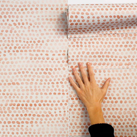 moire-dots-coral-peel-and-stick-wallpaper