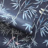 Dark Blue Bamboo Chinoiserie