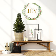 Joy wall decal for holidays