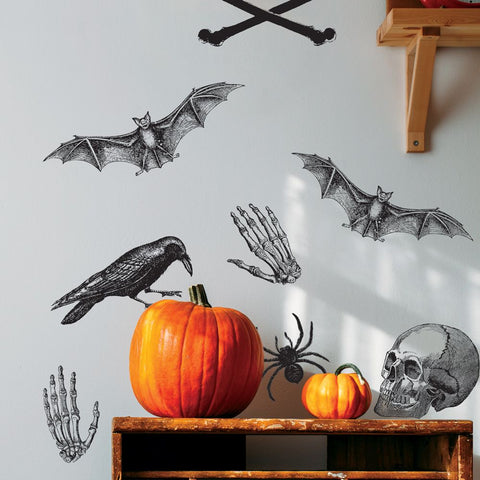 Vintage Horrors Halloween wall decals