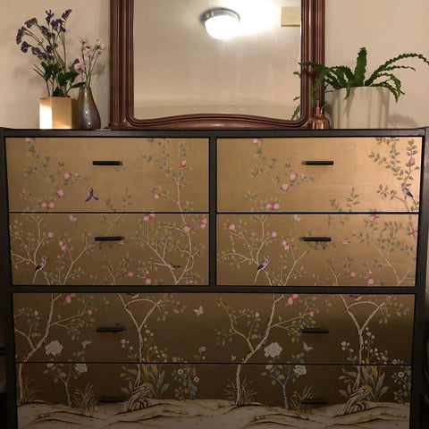 40 IKEA HEMNES Upgrade with PeelandStick Wallpaper  Apartment Therapy