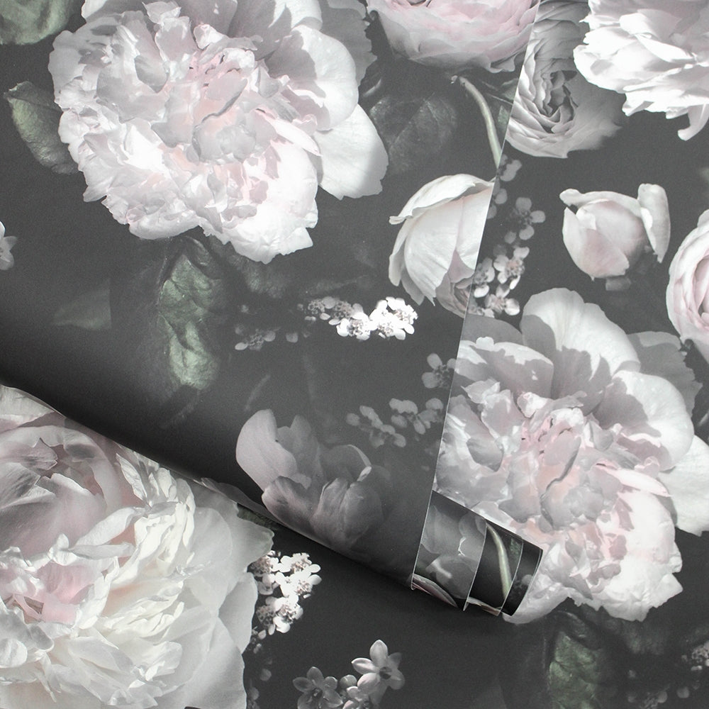 Dark Floral Peel And Stick Wallpaper  Wallflorashopcom