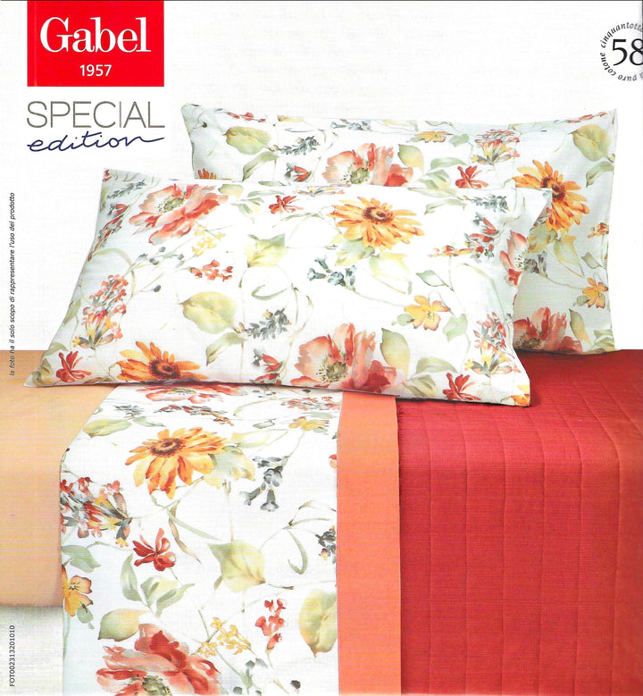 Gabel Completo Lenzuola Cotone Matrimoniale Ver. Nebbia – Boutique del  Bianco