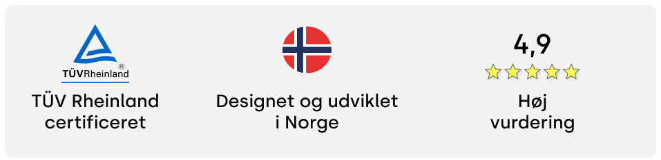 Designet og udviklet i Norge