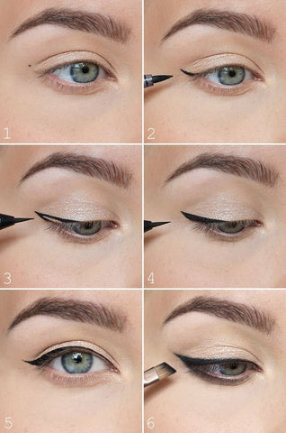 eyeliner application steps