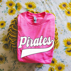 Pirates School Spirit Old School Varsity Graphic Tee - ZZ Threadz LLC