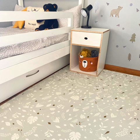 Childrens bedroom showcasing a Maxie and Moo playmat and the Bambino Boutique Bed