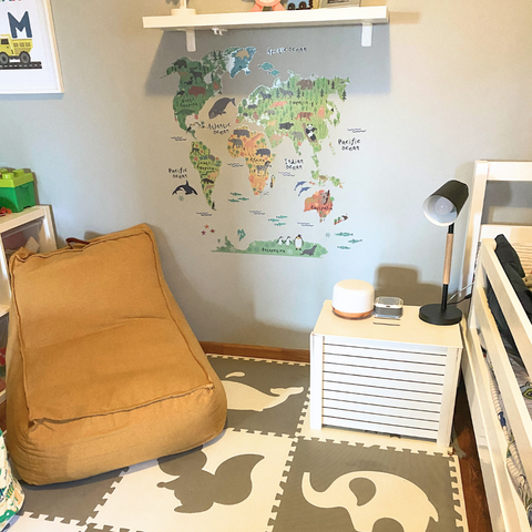 Childs Bedroom with beanbag